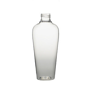 6OZ CLEAR VAIL OVAL PET PLASTIC BOTTLE - 24-410-detail image