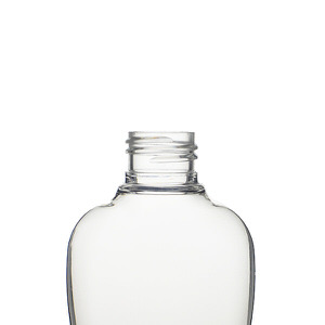 6OZ CLEAR VAIL OVAL PET PLASTIC BOTTLE - 24-410-detail image