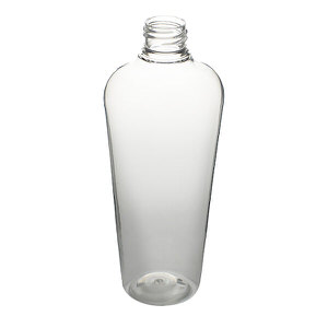 8OZ CLEAR VAIL OVAL PET PLASTIC BOTTLE - 24-410