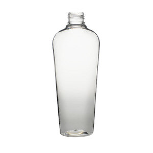 8OZ CLEAR VAIL OVAL PET PLASTIC BOTTLE - 24-410-detail image