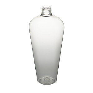 16OZ CLEAR PET VAIL OVAL PLASTIC BOTTLE - 24-410 NECK