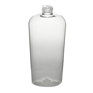 16OZ CLEAR CLASSIC OVAL PET PLASTIC BOTTLE - 24-410