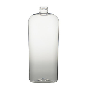 16OZ CLEAR CLASSIC OVAL PET PLASTIC BOTTLE - 24-410-detail image