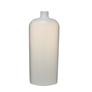 16OZ NATURAL CLASSIC OVAL HDPE PLASTIC BOTTLE - 24-410-detail image