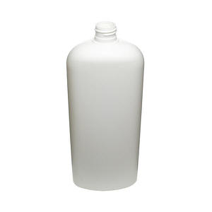 16OZ WHITE CLASSIC OVAL HDPE PLASTIC BOTTLE - 24-410