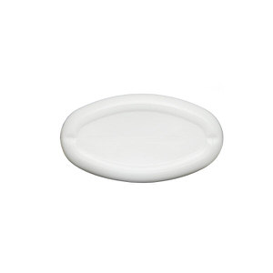 16OZ WHITE CLASSIC OVAL HDPE PLASTIC BOTTLE - 24-410-detail image