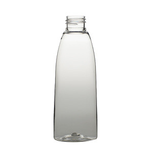 4OZ CLEAR TEARDROP OVAL PET PLASTIC BOTTLE - 24-410-detail image