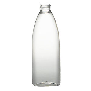 10OZ CLEAR TEARDROP OVAL PET PLASTIC BOTTLE - 24-410-detail image