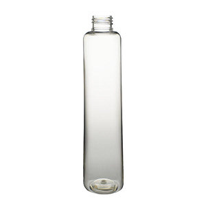 12OZ CLEAR TEARDROP OVAL PET PLASTIC BOTTLE - 24-410-detail image