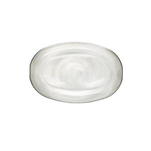 12OZ CLEAR TEARDROP OVAL PET PLASTIC BOTTLE - 24-410-detail image