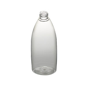 16OZ CLEAR TEARDROP OVAL PET PLASTIC BOTTLE - 24-410