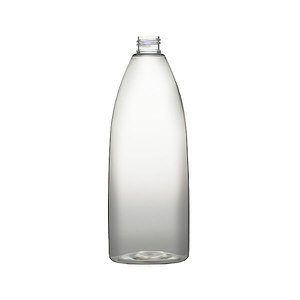 16OZ CLEAR TEARDROP OVAL PET PLASTIC BOTTLE - 24-410-detail image