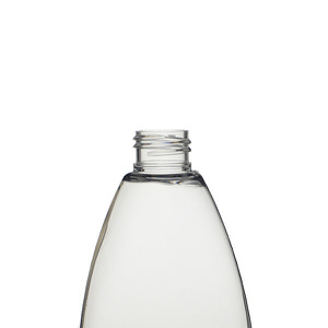 16OZ CLEAR TEARDROP OVAL PET PLASTIC BOTTLE - 24-410-detail image