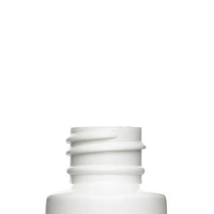 1OZ WHITE CYLINDER ROUND HDPE PLASTIC BOTTLE - 20-410-detail image