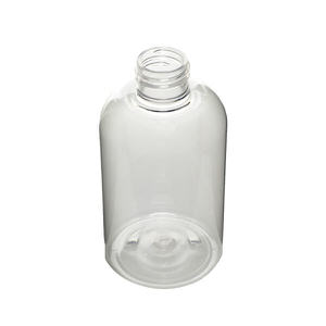 200ML CLEAR BOSTON ROUND PET PLASTIC BOTTLE - 24-410