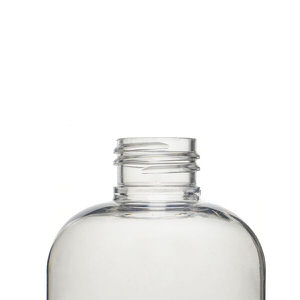 250ML CLEAR BOSTON ROUND PET PLASTIC BOTTLE - 24-410-detail image