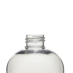 350ML CLEAR BOSTON ROUND PET PLASTIC BOTTLE - 24-410-detail image