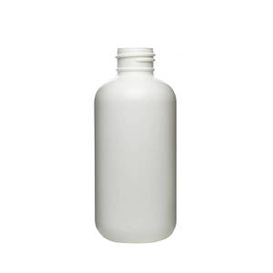 5OZ WHITE BOSTON ROUND HDPE PLASTIC BOTTLE - 24-410-detail image