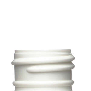 5OZ WHITE BOSTON ROUND HDPE PLASTIC BOTTLE - 24-410-detail image