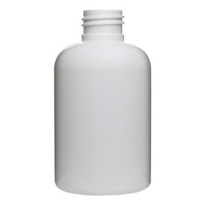 150ML WHITE BOSTON ROUND PET PLASTIC BOTTLE - 24-410-detail image