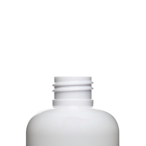 150ML WHITE BOSTON ROUND PET PLASTIC BOTTLE - 24-410-detail image