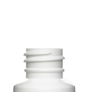 1OZ WHITE CYLINDER TALL ROUND HDPE PLASTIC BOTTLE - 20-410-detail image