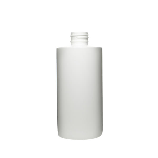 8OZ WHITE CYLINDER SQUAT ROUND HDPE PLASTIC BOTTLE - 24-410-detail image