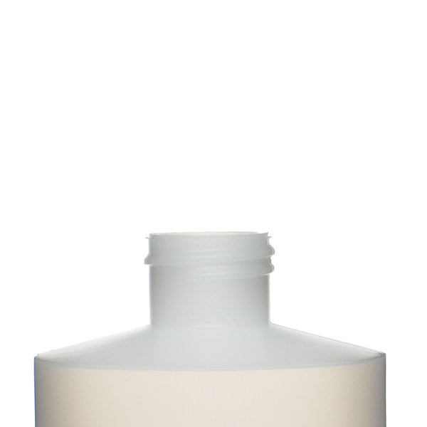 16OZ NATURAL CYLINDER ROUND HDPE PLASTIC BOTTLE - 24-410-detail image