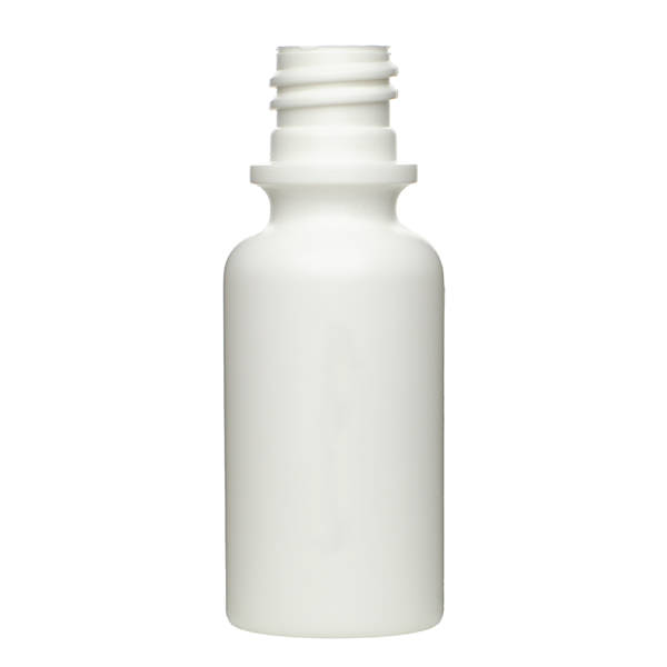 1OZ WHITE TINCTURE ROUND HDPE PLASTIC BOTTLE - 18-415-detail image