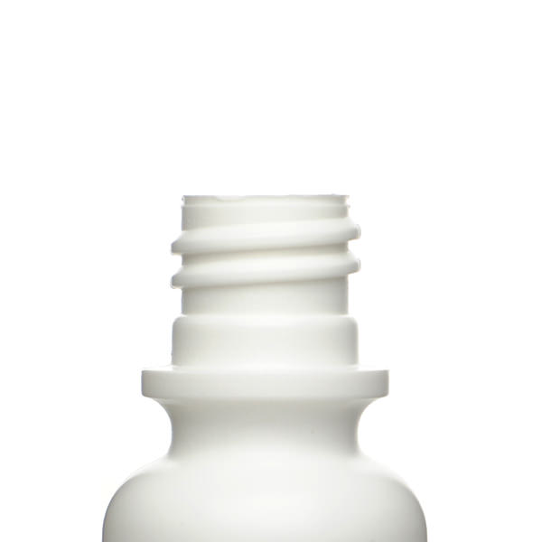 1OZ WHITE TINCTURE ROUND HDPE PLASTIC BOTTLE - 18-415-detail image