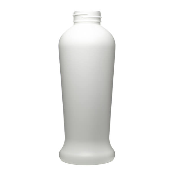 500ML WHITE PEDESTEL ROUND HDPE PLASTIC BOTTLE - 38-400-detail image