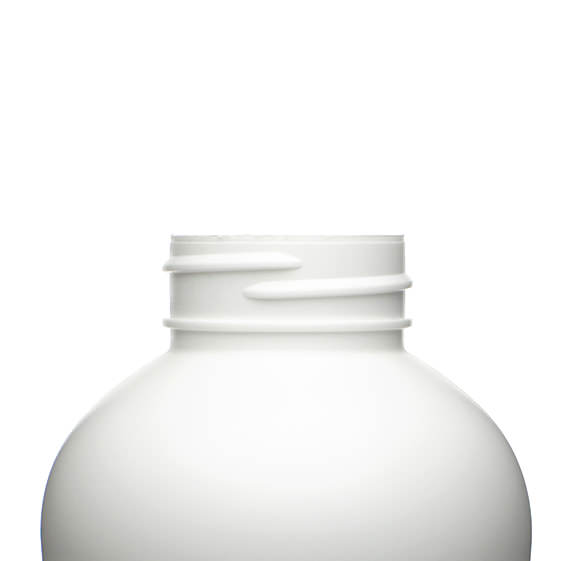 500ML WHITE PEDESTEL ROUND HDPE PLASTIC BOTTLE - 38-400-detail image