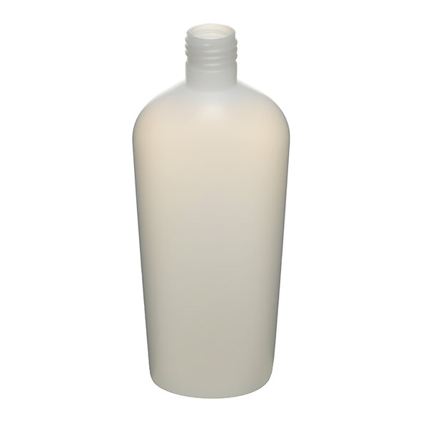 350ML NATURAL DOVE OVAL HDPE PLASTIC BOTTLE - 24-415