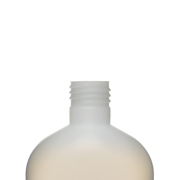 350ML NATURAL DOVE OVAL HDPE PLASTIC BOTTLE - 24-415-detail image