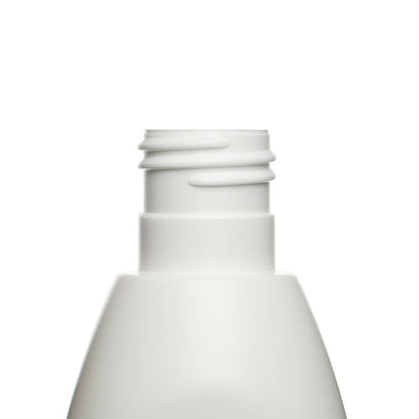 300ML WHITE ALLURE OBLONG HDPE PLASTIC BOTTLE - 24-415-detail image