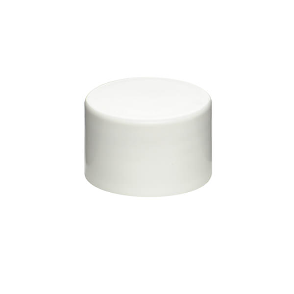 24-410 WHITE SMOOTH SIDE / SMOOTH TOP CAP WITH F217