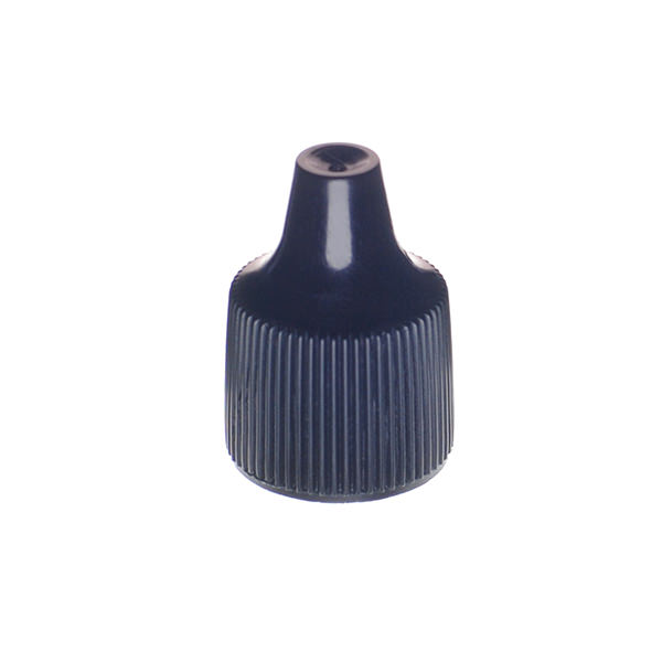 15MM BLACK  FINE RIB SIDE DROPPER TIP CAP