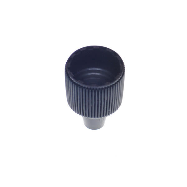 15MM BLACK  FINE RIB SIDE DROPPER TIP CAP-detail image