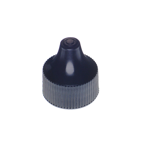 20MM BLACK FINE RIB SIDE DROPPER TIP CAP