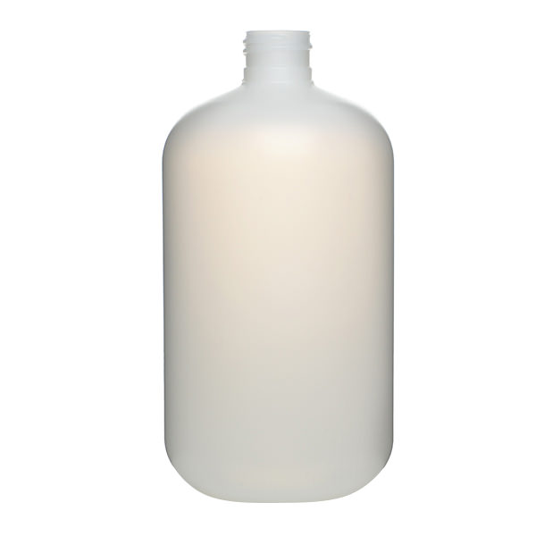 16OZ NATURAL HDPE BOSTON ROUND - 24-410 NECK-detail image