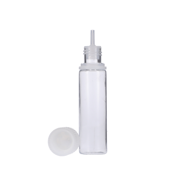 20ML CLEAR PET UNICORN BOTTLE WITH NATURAL CR TAMPER EVIDENT BREAK-OFF BAND CLOSURE-detail image