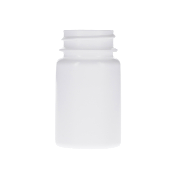 50CC WHITE HDPE PACKER BOTTLE ROUND - 33-400 NECK