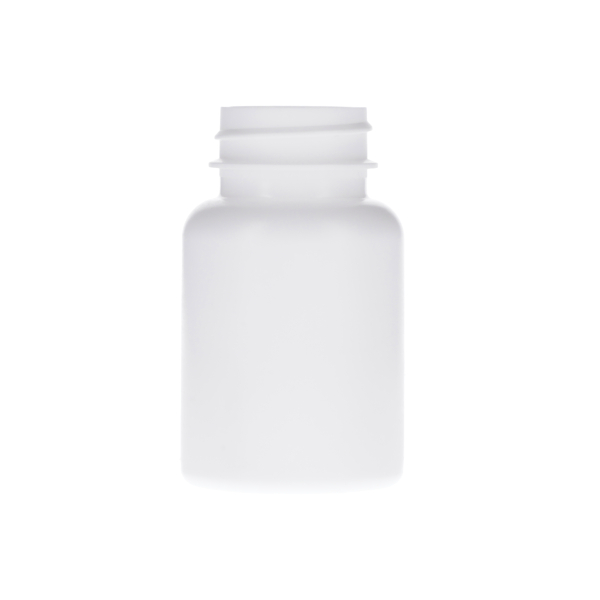 75CC WHITE HDPE PACKER BOTTLE ROUND - 33-400 NECK-detail image