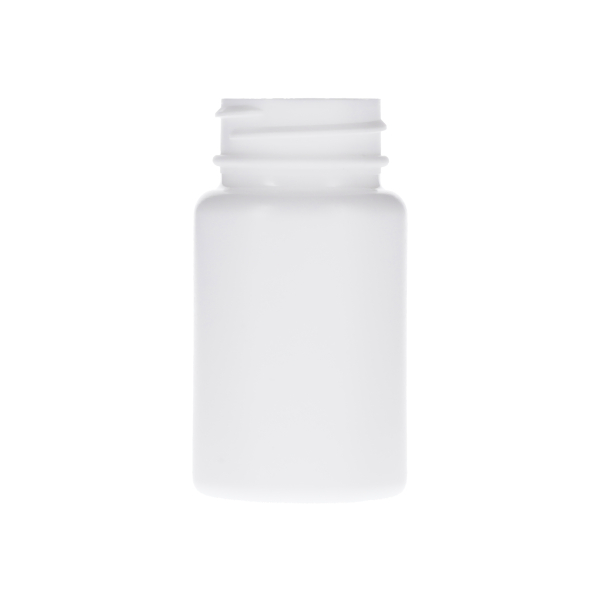 60CC WHITE HDPE HEAVY GRAM PACK BOTTLE ROUND WITH 33-400 NECK FINISH