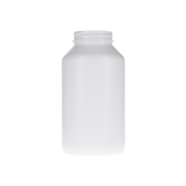 625CC WHITE HDPE HEAVY GRAM PACKER BOTTLE ROUND - 53-400 NECK-detail image