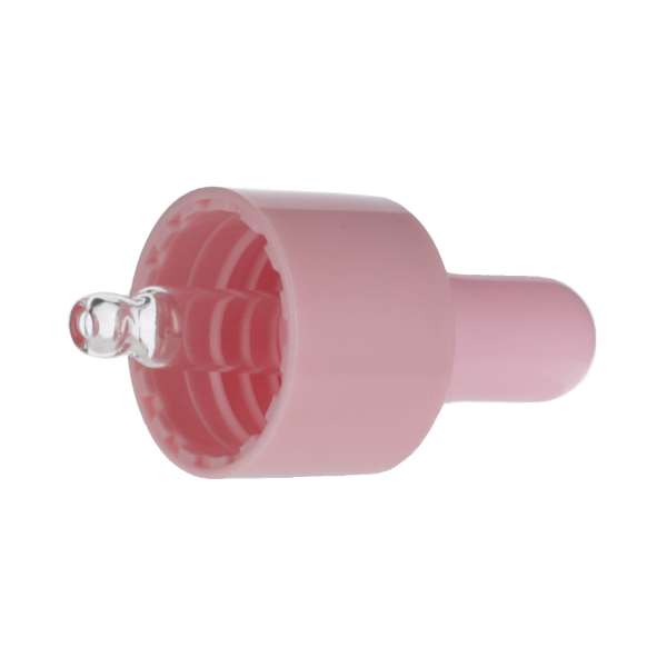 5ML PINK SPRAY GLASS 20-410 PINK SILICON BULB PP COLLAR 36MM X 7MM GLASS PIPETTE 2MM ORIFICE-detail image