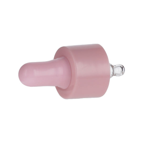 5ML PINK SPRAY GLASS 20-410 PINK SILICON BULB PP COLLAR 36MM X 7MM GLASS PIPETTE 2MM ORIFICE-detail image