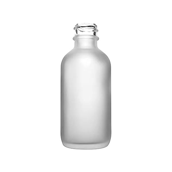 2OZ FLINT GLASS FROSTED BOSTON ROUND - 20-400 NECK-detail image