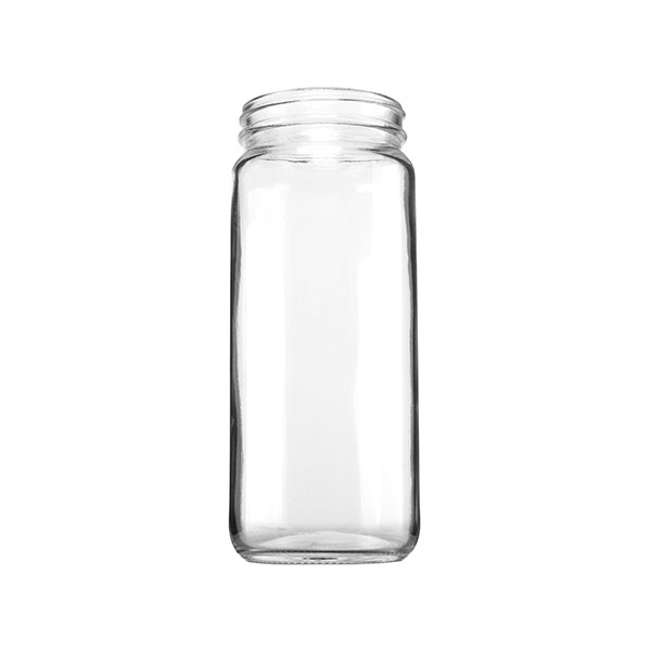 16OZ FLINT GLASS PARAGON JAR ROUND WITH 63-405 NECK-detail image