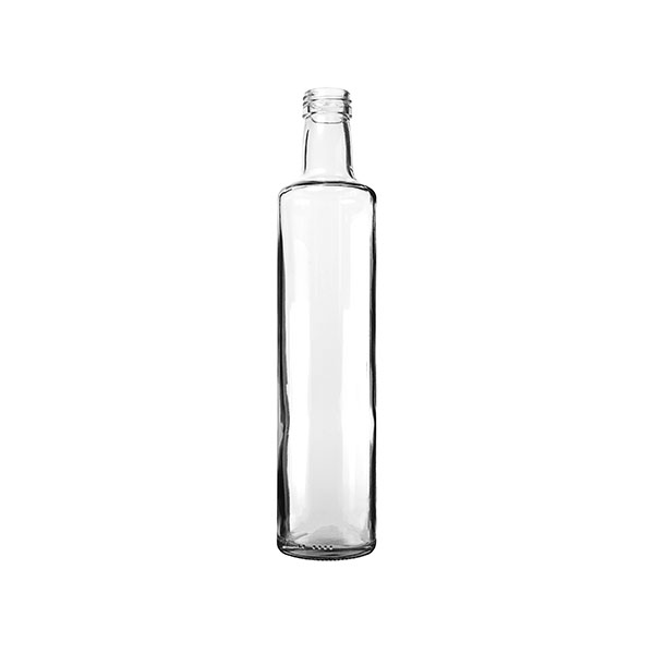 500ML FLINT GLASS OLIVE OIL BOTTLE ROUND WITH 31-500 NECK